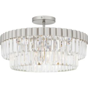 Quoizel Semi-Flush Mount 4-Light Semi-Flush Mount in Brushed Nickel