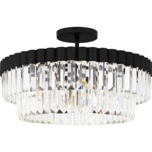 Quoizel Semi-Flush Mount 4-Light Semi-Flush Mount in Matte Black