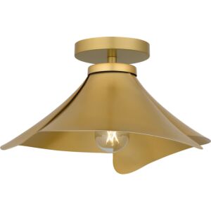 Quoizel Semi-Flush Mount 1-Light Semi-Flush Mount in Light Gold