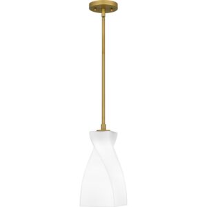 Stetson 1-Light Mini Pendant in Brushed Gold