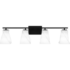 Stetson 4-Light Bathroom Vanity Light in Matte Black