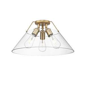 Orwell BCB 3-Light Flush Mount in Brushed Champagne Bronze