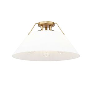 Orwell BCB 3-Light Flush Mount in Brushed Champagne Bronze