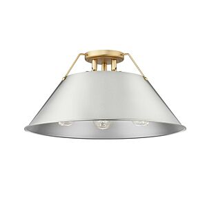 Orwell BCB 3-Light Flush Mount in Brushed Champagne Bronze