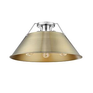 Orwell CH 3-Light Flush Mount in Chrome