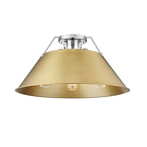 Orwell CH 3-Light Flush Mount in Chrome