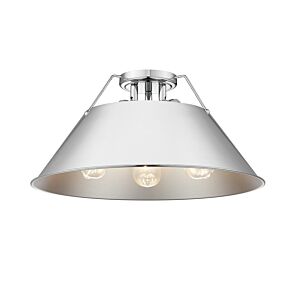 Orwell CH 3-Light Flush Mount in Chrome