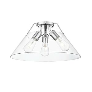 Orwell CH 3-Light Flush Mount in Chrome