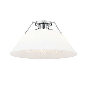 Orwell CH 3-Light Flush Mount in Chrome