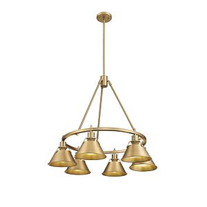 Orwell BCB 6-Light Chandelier in Brushed Champagne Bronze