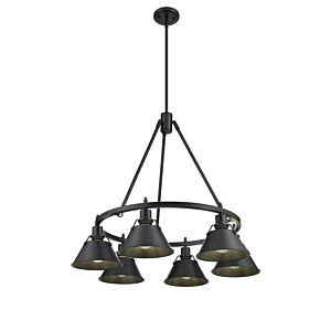 Orwell BLK 6-Light Chandelier in Matte Black