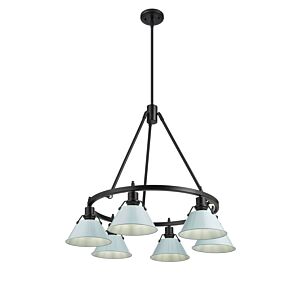 Orwell BLK 6-Light Chandelier in Matte Black