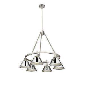 Orwell PW 6-Light Chandelier in Pewter