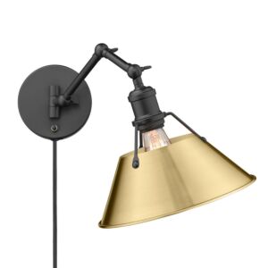 Orwell BLK 1-Light Wall Sconce in Matte Black