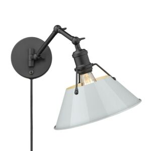 Orwell BLK 1-Light Wall Sconce in Matte Black