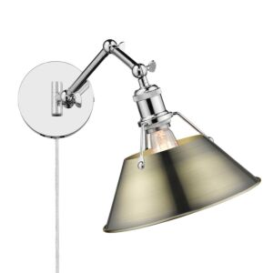 Orwell CH 1-Light Wall Sconce in Chrome