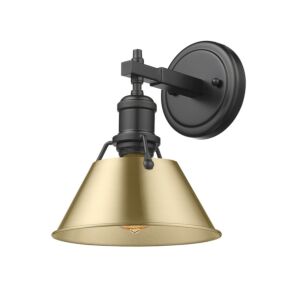 Orwell BLK 1-Light Bathroom Vanity Light in Matte Black