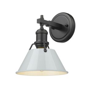 Orwell BLK 1-Light Bathroom Vanity Light in Matte Black