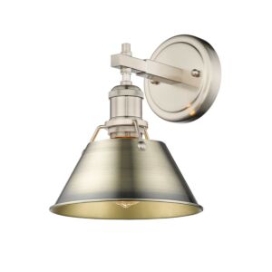 Orwell PW 1-Light Bathroom Vanity Light in Pewter