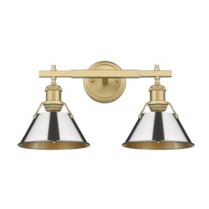 Orwell BCB 2-Light Bathroom Vanity Light in Brushed Champagne Bronze