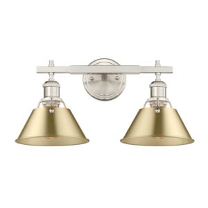 Orwell PW 2-Light Bathroom Vanity Light in Pewter