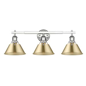 Orwell CH 3-Light Bathroom Vanity Light in Chrome