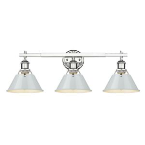 Orwell CH 3-Light Bathroom Vanity Light in Chrome