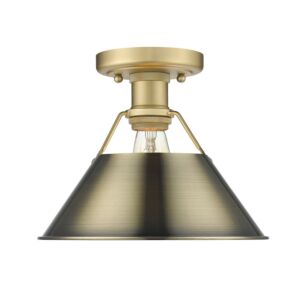 Orwell BCB 1-Light Flush Mount in Brushed Champagne Bronze