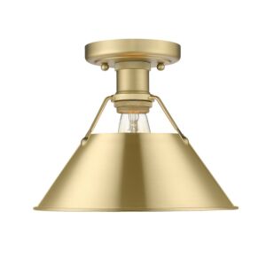 Orwell BCB 1-Light Flush Mount in Brushed Champagne Bronze