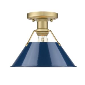 Orwell BCB 1-Light Flush Mount in Brushed Champagne Bronze