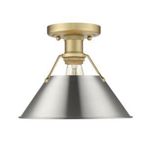 Orwell BCB 1-Light Flush Mount in Brushed Champagne Bronze