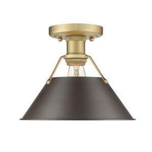 Orwell BCB 1-Light Flush Mount in Brushed Champagne Bronze