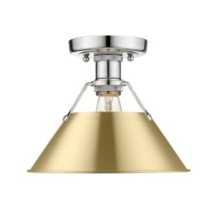 Orwell CH 1-Light Flush Mount in Chrome