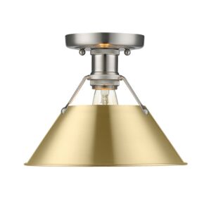 Orwell PW 1-Light Flush Mount in Pewter