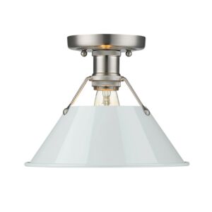 Orwell PW 1-Light Flush Mount in Pewter