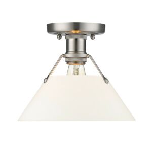 Orwell PW 1-Light Flush Mount in Pewter