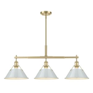 Orwell BCB 3-Light Linear Pendant in Brushed Champagne Bronze