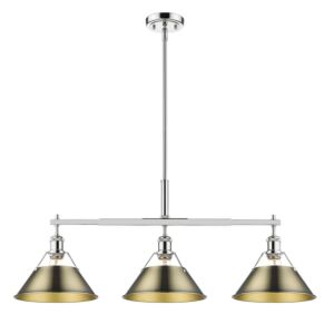 Orwell CH 3-Light Linear Pendant in Chrome