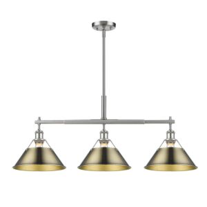 Orwell PW 3-Light Linear Pendant in Pewter