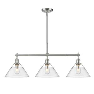 Orwell PW 3-Light Linear Pendant in Pewter