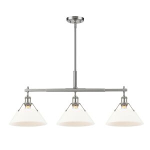 Orwell PW 3-Light Linear Pendant in Pewter