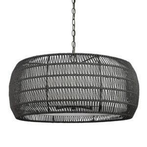 Everly 6-Light Chandelier in Matte Black