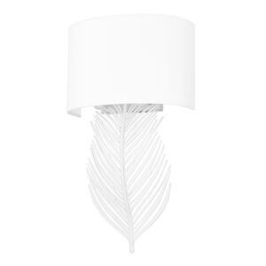 Cay WHT 2-Light Wall Sconce in Matte White