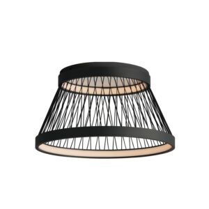 Loom 2-Light LED Flush Mount in Black