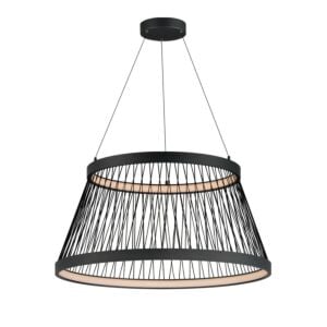 Loom 2-Light LED Pendant in Black