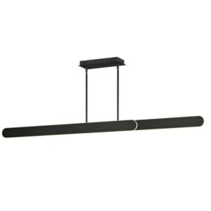 Belt 2-Light LED Linear Pendant in Black