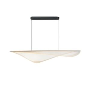 Manta 1-Light LED Linear Pendant in Black