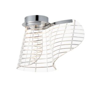 Tartan 1-Light LED Flush Mount in Polished Chrome