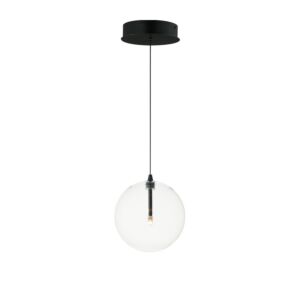 Global 1-Light LED Pendant in Black