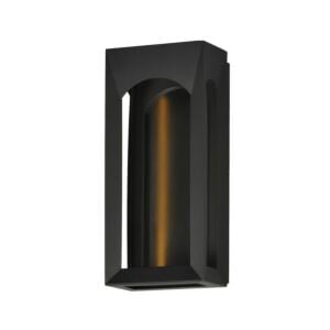 Brasilia 2-Light LED Outdoor Wall Sconce in Black